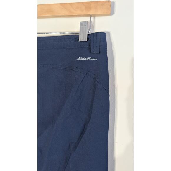 Eddie Bauer Pants Womens 6 Navy Nylon Spandex Stretch Outdoors Hiking Cargo Gorp - Picture 5 of 9